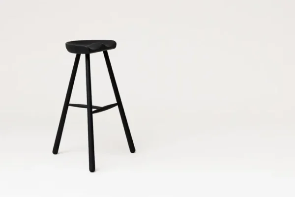 Muuto Sitzgelegenheiten-Form & Refine Shoemaker Chair No. 78 Barhocker, Buche schwarz