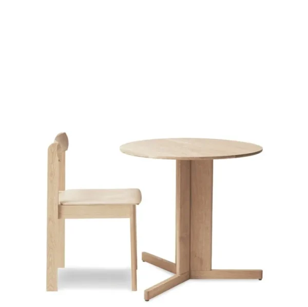 Form & Refine Tische-Form & Refine Trefoil Tisch, 75 cm, Eiche weiß