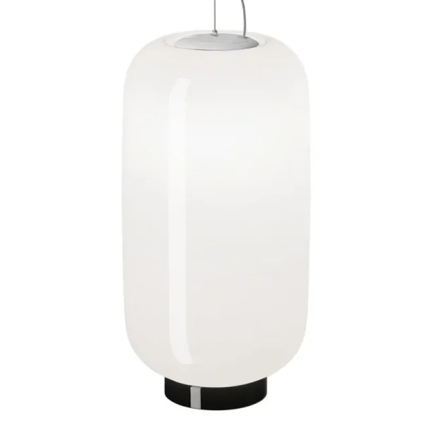 Pilke Lights Deckenleuchten-Foscarini Chouchin Reverse 2 Pendelleuchte, Weiß - Schwarz