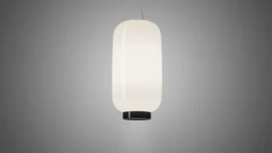 Pilke Lights Deckenleuchten-Foscarini Chouchin Reverse 2 Pendelleuchte, Weiß - Schwarz
