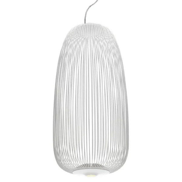 Frama Deckenleuchten-Foscarini Spokes 1 Pendelleuchte, dimmbar, Weiß