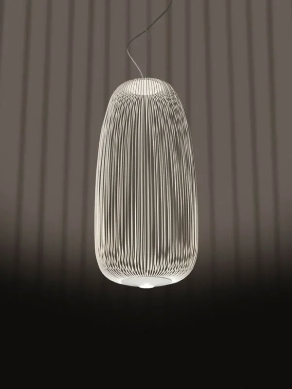 Frama Deckenleuchten-Foscarini Spokes 1 Pendelleuchte, dimmbar, Weiß