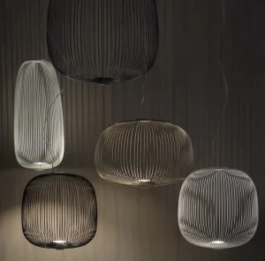 Frama Deckenleuchten-Foscarini Spokes 1 Pendelleuchte, dimmbar, Weiß
