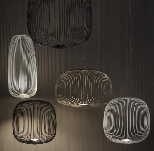 Frama Deckenleuchten-Foscarini Spokes 1 Pendelleuchte, dimmbar, Weiß