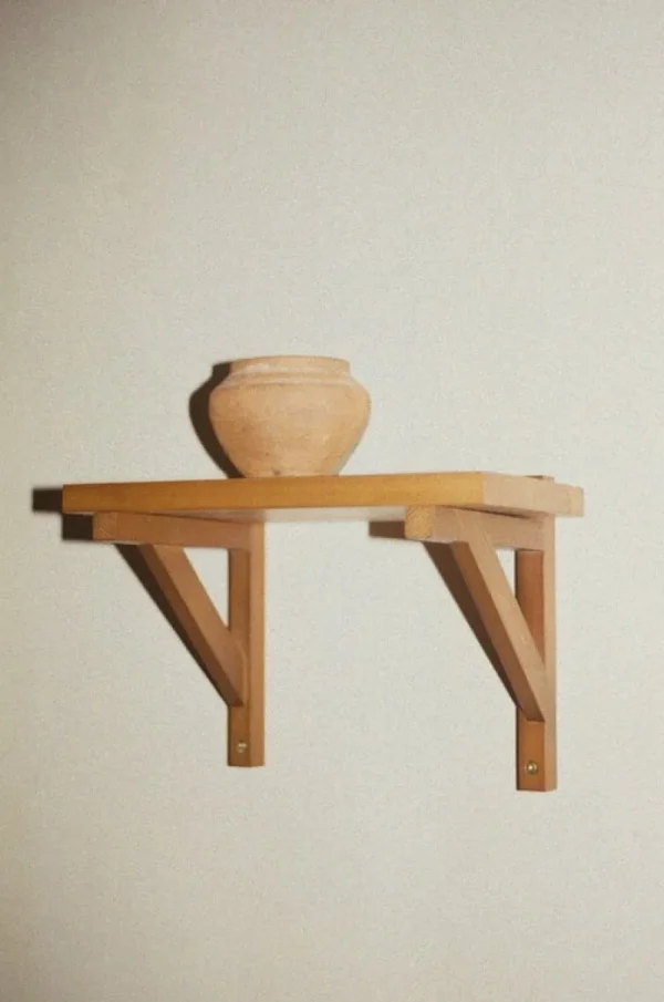 Verso Design Regale-Frama Bracket Regal, klein, warmes Braun - Kiefernholz