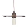 Pilke Lights Deckenleuchten-Frama Circle Shade M Pendelleuchte, 25 cm, Rauchglas