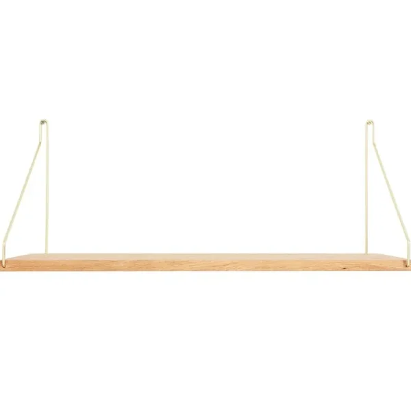 Frama Regale-D27 Wandregal, 60 cm, Eiche/Messing