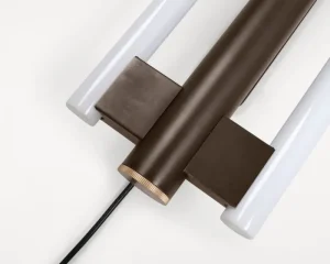 Flos Wandleuchten-Frama Eiffel Doppelwandleuchte, 100 cm, Schwarz