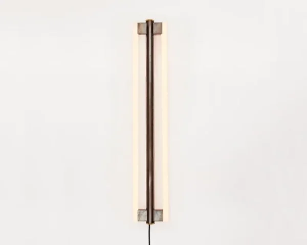 Flos Wandleuchten-Frama Eiffel Doppelwandleuchte, 100 cm, Schwarz