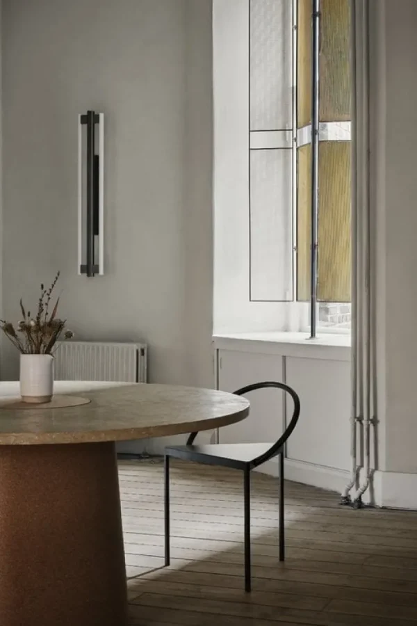 Flos Wandleuchten-Frama Eiffel Doppelwandleuchte, 100 cm, Schwarz