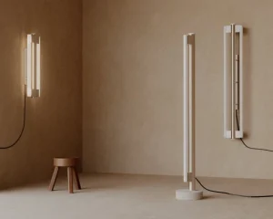 Michael Anastassiades Wandleuchten-Frama Eiffel Double Wandleuchte, 50 cm, Edelstahl