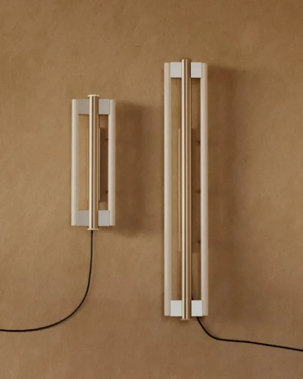 Michael Anastassiades Wandleuchten-Frama Eiffel Double Wandleuchte, 50 cm, Edelstahl