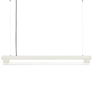 Stilnovo Deckenleuchten-Frama Eiffel Single Pendelleuchte, 100 cm, Cremeweiß