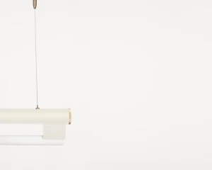 Stilnovo Deckenleuchten-Frama Eiffel Single Pendelleuchte, 100 cm, Cremeweiß