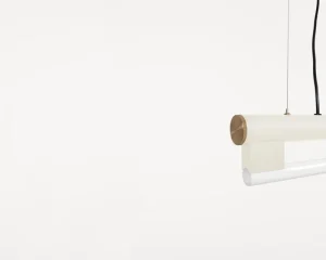 Stilnovo Deckenleuchten-Frama Eiffel Single Pendelleuchte, 100 cm, Cremeweiß