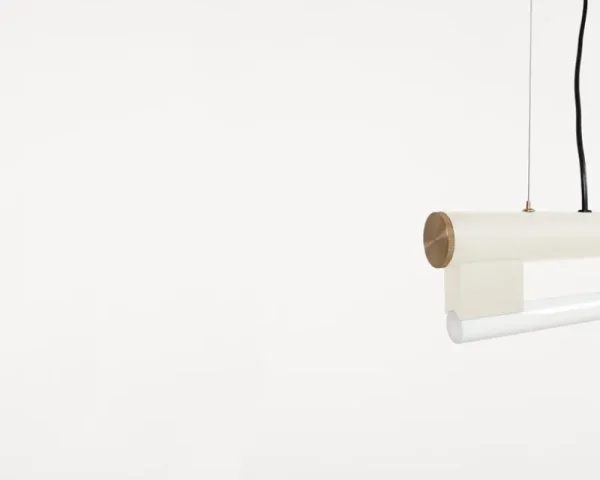 Stilnovo Deckenleuchten-Frama Eiffel Single Pendelleuchte, 100 cm, Cremeweiß