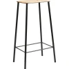 Fredericia Sitzgelegenheiten-Frama Hocker Adam, 76 cm, Eiche – mattschwarz