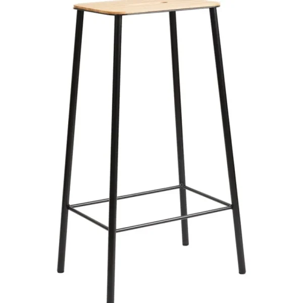 Fredericia Sitzgelegenheiten-Frama Hocker Adam, 76 cm, Eiche – mattschwarz
