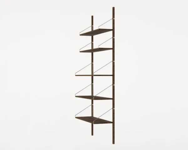 Muuto Regale-Frama Shelf Library H1852 Wandregal, Eiche dunkel geölt