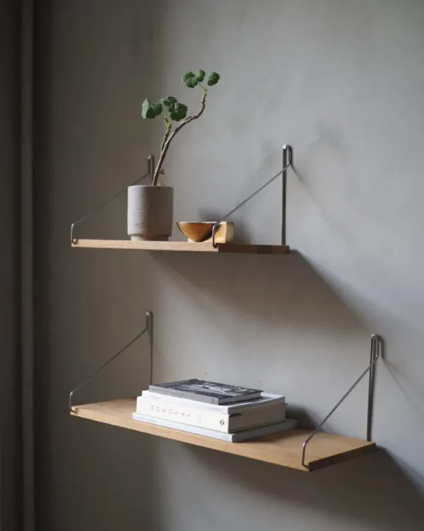 Muuto Regale-Frama Wandregal D27, 40 cm, Eiche - Stahl