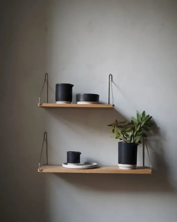 Muuto Regale-Frama Wandregal D27, 40 cm, Eiche - Stahl