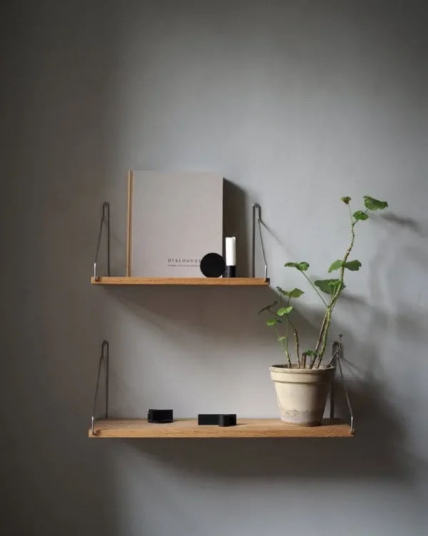 Muuto Regale-Frama Wandregal D27, 40 cm, Eiche - Stahl