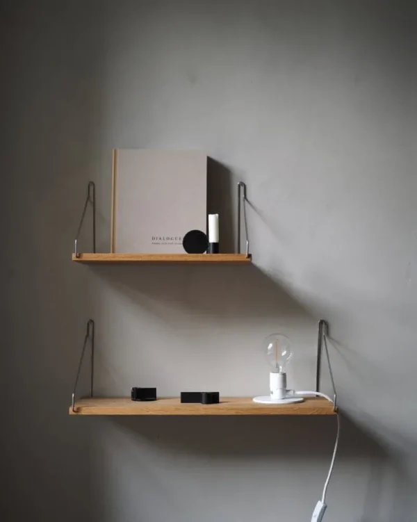 Muuto Regale-Frama Wandregal D27, 40 cm, Eiche - Stahl