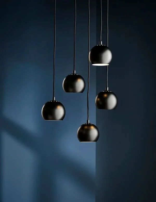 Frandsen Deckenleuchten-Pendelleuchte Ball, 12 cm, matt-schwarz