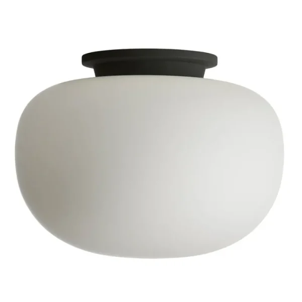 Frandsen Deckenleuchten-Supernate Deckenleuchte, 38 cm, opalweiß - schwarz