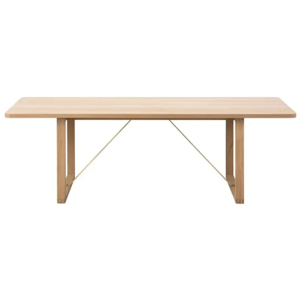 FDB Mu00f8bler Tische-Fredericia BM67 Couchtisch, Eiche geseift - Messing