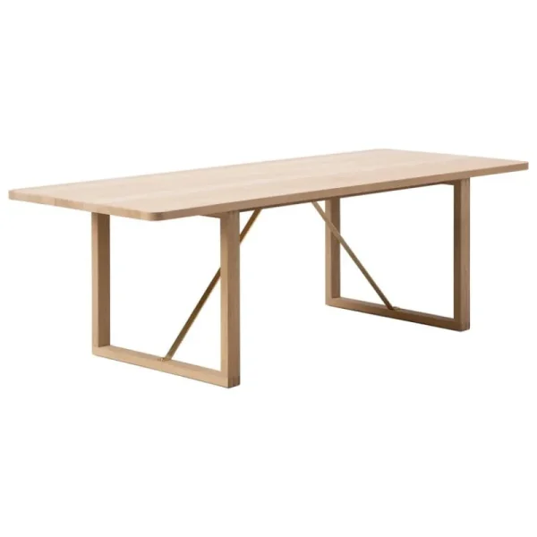 FDB Mu00f8bler Tische-Fredericia BM67 Couchtisch, Eiche geseift - Messing