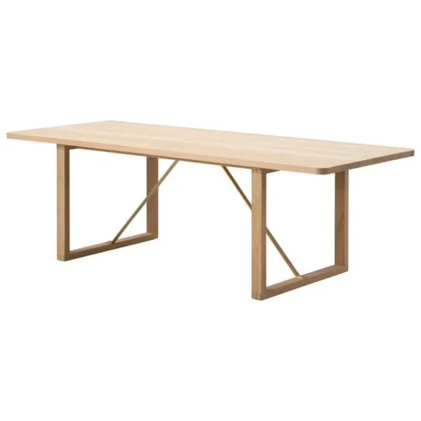 FDB Mu00f8bler Tische-Fredericia BM67 Couchtisch, Eiche geseift - Messing