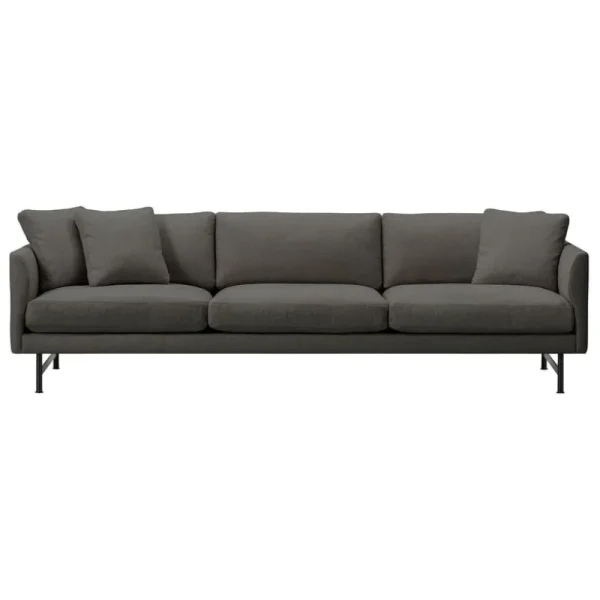 Fredericia Sofas Und Liegen-Calmo 80 Sofa, 3-Sitzer, schwarzer Stahl - Sunniva 173