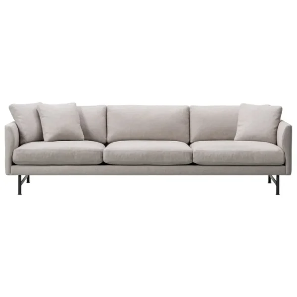 Fredericia Sofas Und Liegen-Calmo 80 Sofa, 3-Sitzer, schwarzer Stahl - Sunniva 717