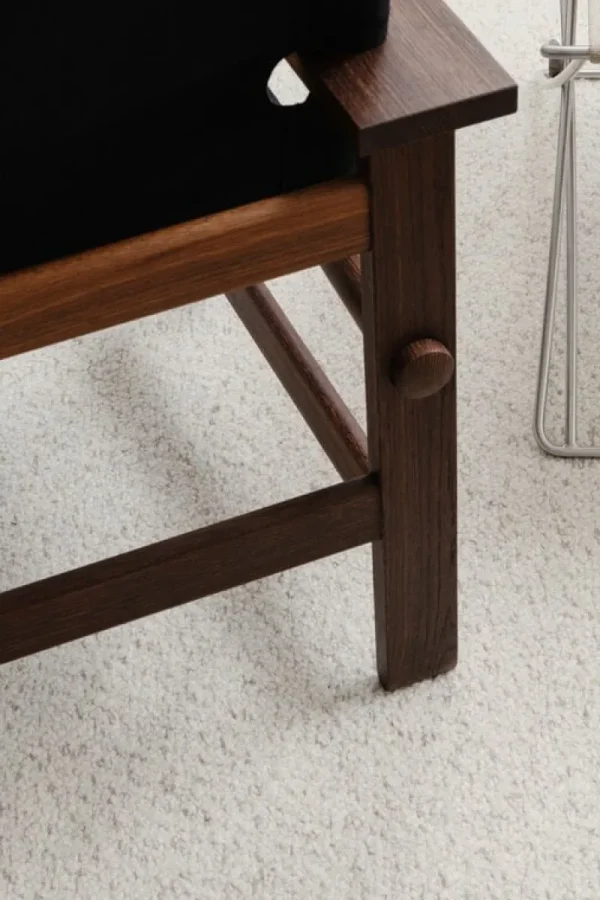 HAY Sitzgelegenheiten-Fredericia Canvas Stuhl m. Sitzkissen, Eiche geölt - schwarzes Canvas