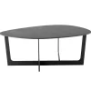 Fredericia Tische-Insula Couchtisch, 95 x 98 cm, schwarzes Aluminium