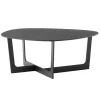 Magis Tische-Fredericia Insula Couchtisch, 72 x 78 cm, schwarzes Aluminium