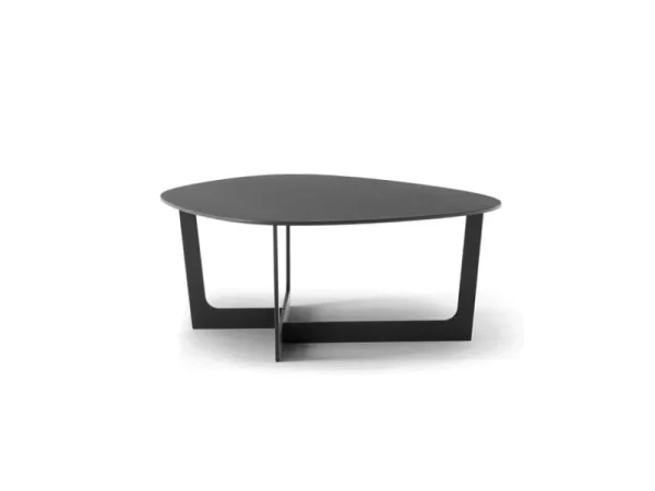 Magis Tische-Fredericia Insula Couchtisch, 72 x 78 cm, schwarzes Aluminium