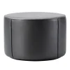 FDB Mu00f8bler Sitzgelegenheiten-Fredericia Mono Pouf, 55 cm, schwarzes Leder