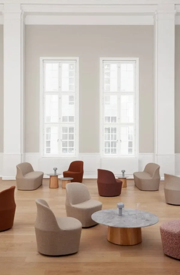Wendelbo Tische-Fredericia Niveau Couchtisch, 110 cm, Esche geölt - Tundragrau