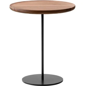 Hem Tische-Fredericia Pal Tisch, 44 cm, Stahl Schwarz – Nussbaum geölt