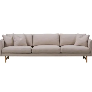 Wendelbo Sofas Und Liegen-Fredericia Sofa Calmo 80, 3 Sitzer, Ruskin 33 – Räuchereiche