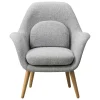 Fredericia Sitzgelegenheiten-Swoon Loungesessel, Hallingdal 130 – Eiche geölt