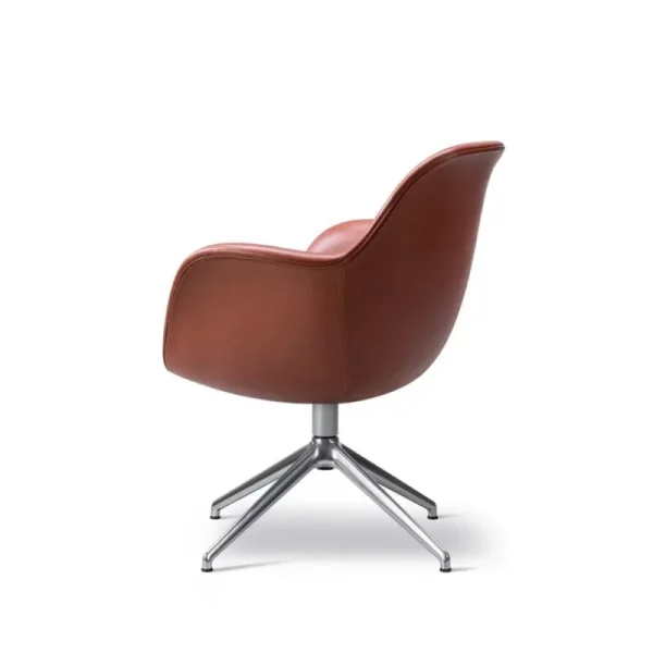 Vitra Sitzgelegenheiten-Fredericia Swoon Stuhl, drehbarer Fuß, Chrom – Omni 293
