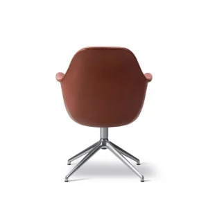 Vitra Sitzgelegenheiten-Fredericia Swoon Stuhl, drehbarer Fuß, Chrom – Omni 293