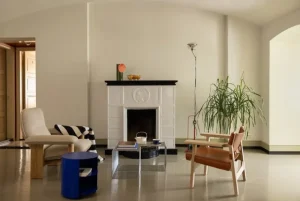 Vitra Sitzgelegenheiten-Fredericia The Spanish Chair, cognacfarbenes Leder - Eiche geseift