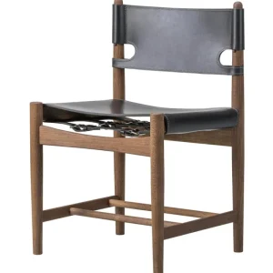 Made by Choice Sitzgelegenheiten-Fredericia The Spanish Dining Chair, schwarzes Leder