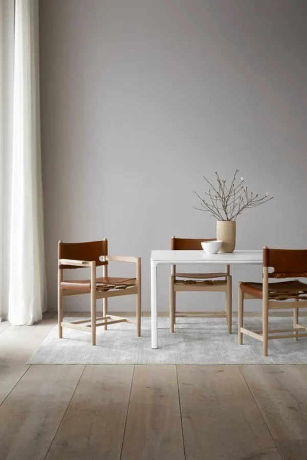 Carl Hansen & Su00f8n Sitzgelegenheiten-Fredericia The Spanish Dining Chair mit Armlehnen, cognacfarbenes Leder