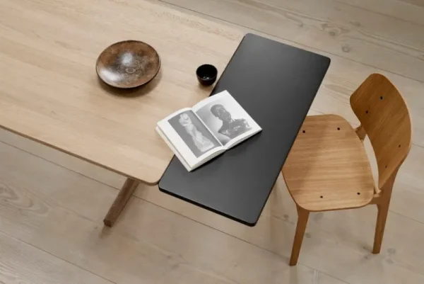Audo Copenhagen Tische-Fredericia Verlängerungsplatte für C18 Tisch, 40 cm, Schwarz