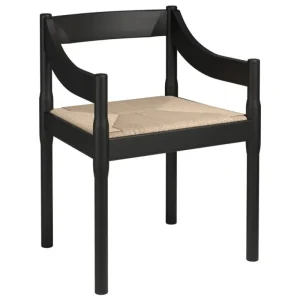 Fritz Hansen Sitzgelegenheiten-Carimate Stuhl, Esche schwarz - Papierkordel natur